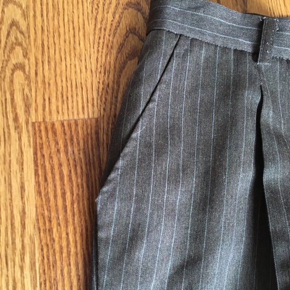 Jones New York Brown Wool Pinstriped Pants - Picture 4 of 4